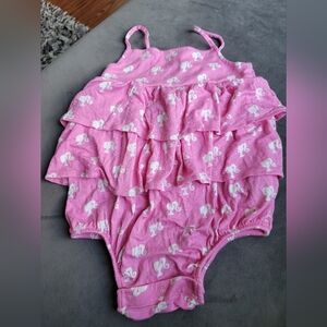 Posh Peanut Pink Flamingo Bodysuit